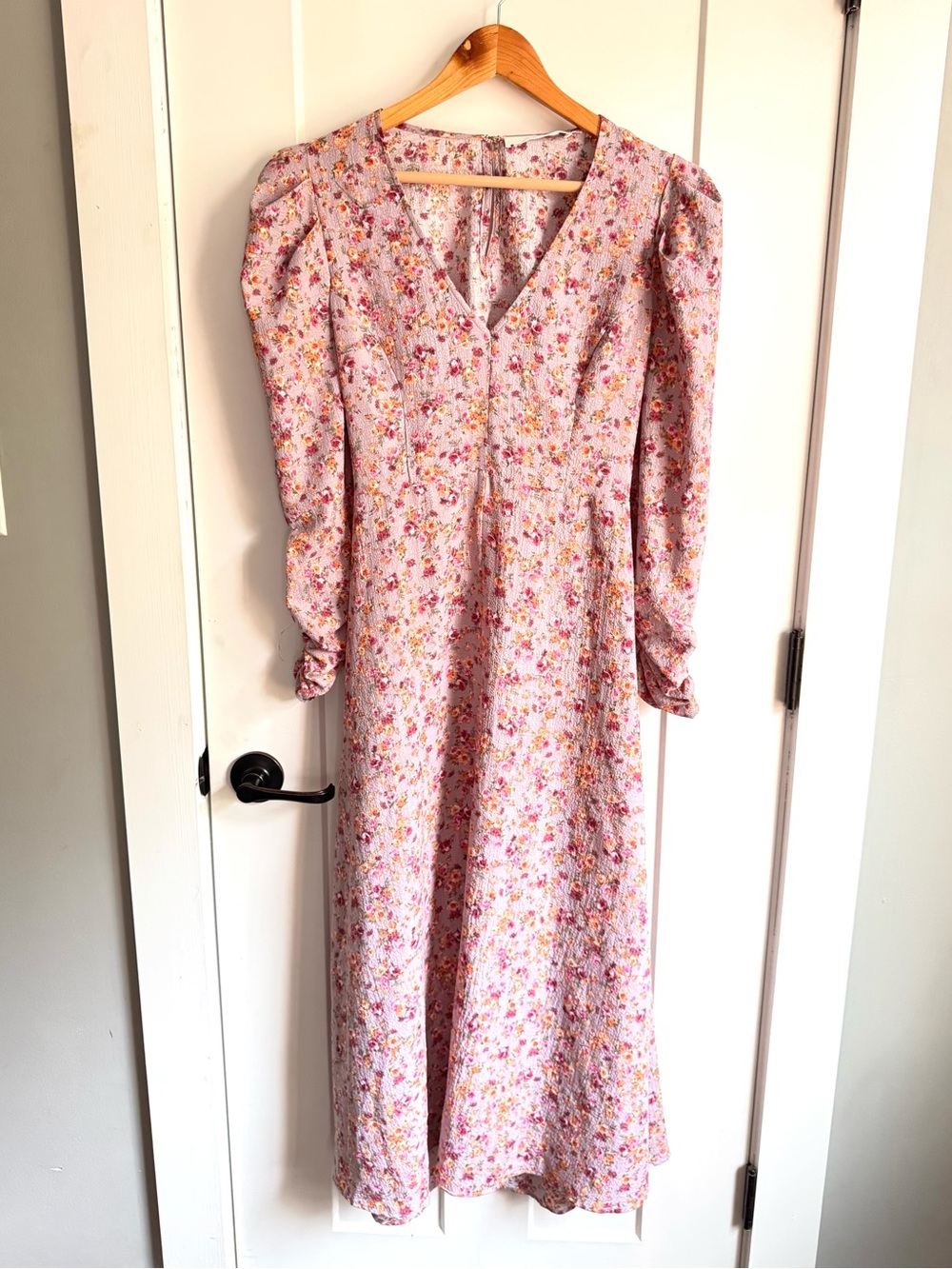NWT ASTR The Label Purple Floral Midi Size Large - Picture 4 of 12